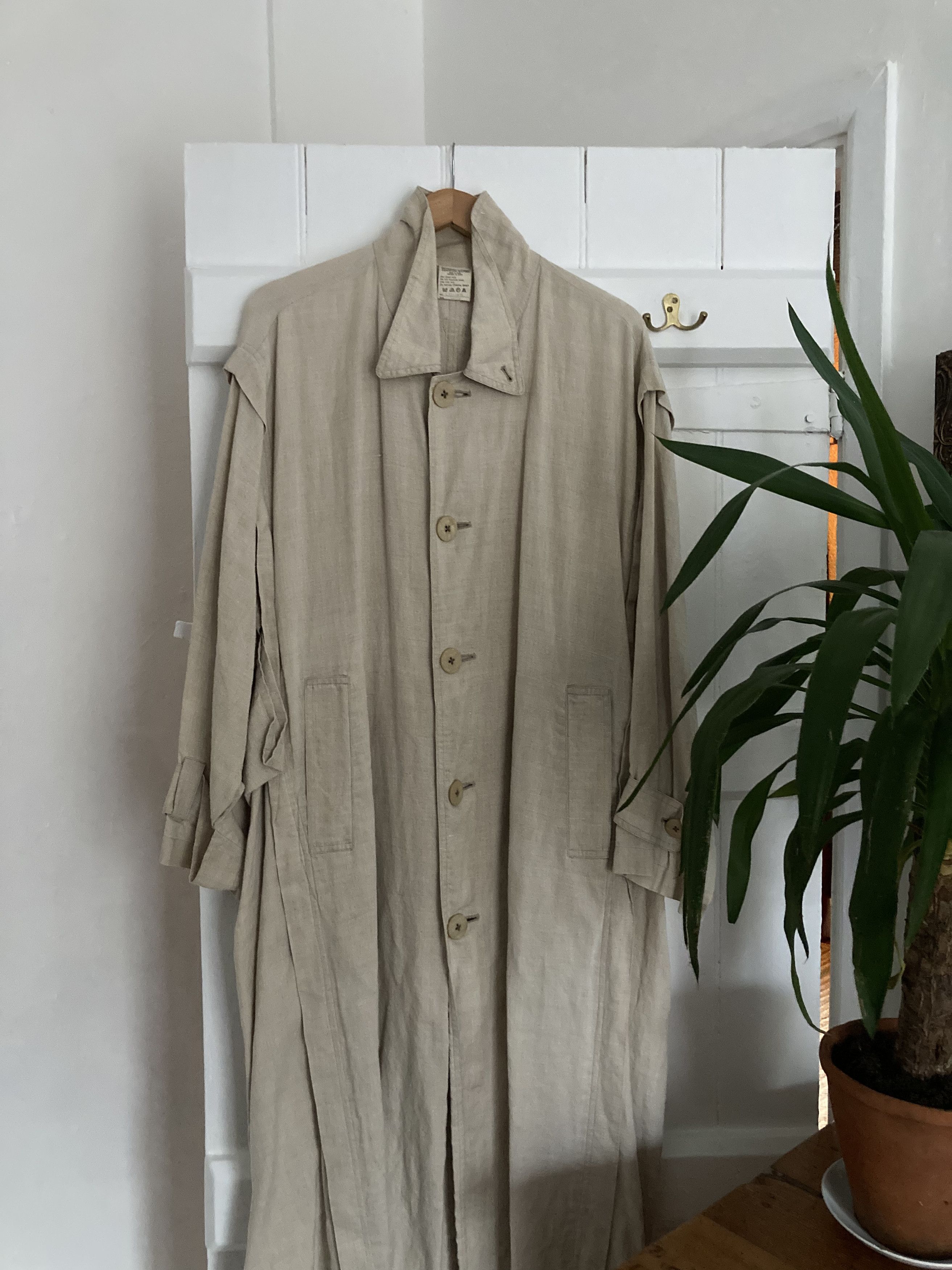 Japanese Brand Arrston Volaju x Kohshin Satoh Linen Coat Size US M / EU 48-50 / 2 - 3 Thumbnail