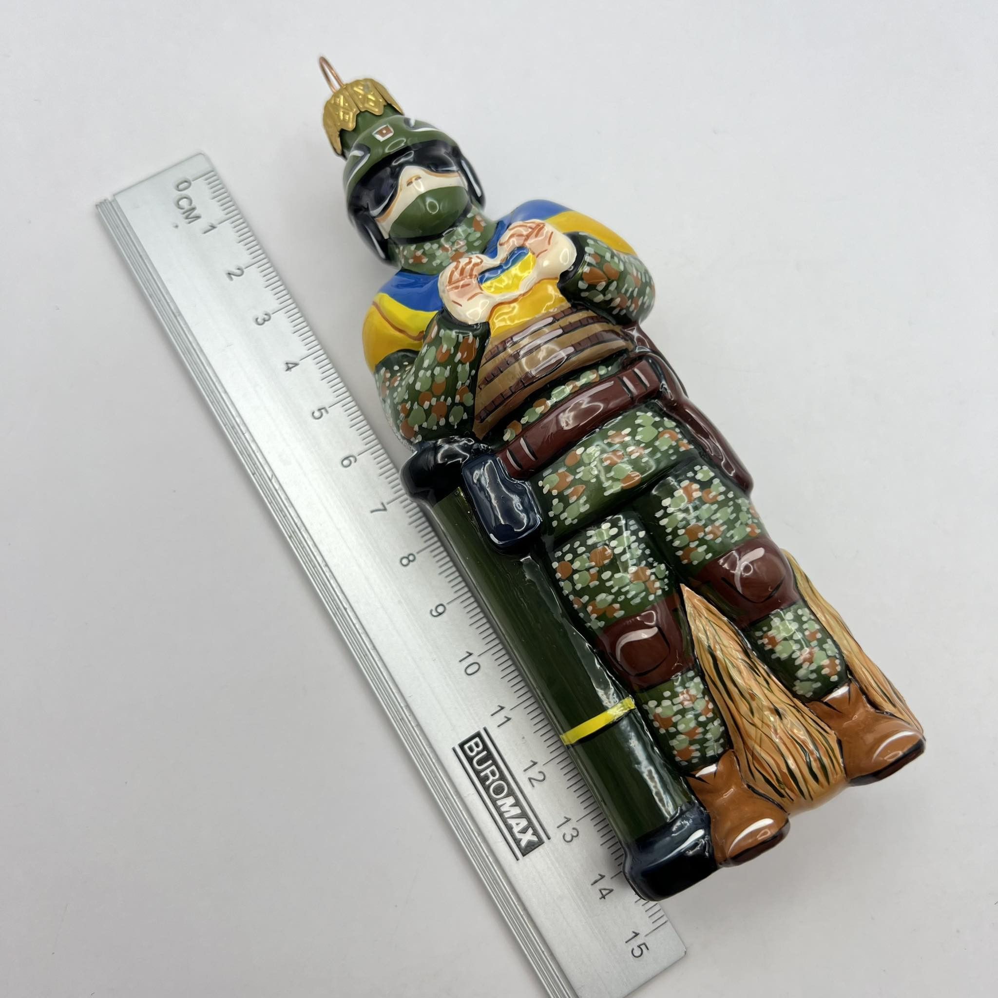 Other Ornament Xmas Tree Hanging Glass Soldier Warrior of Ukraine Size ONE SIZE - 9 Thumbnail