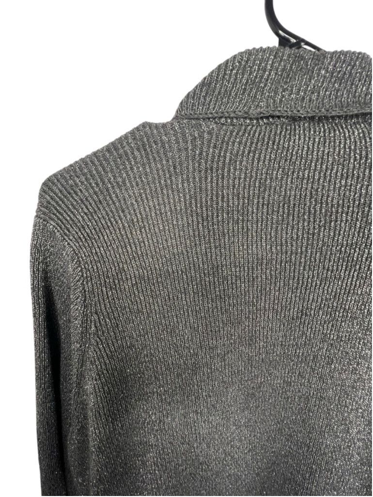 Torrid Torrid Draped Grey Cardigan With Metallic Silver Threading Size XS / US 0-2 / IT 36-38 - 4 Thumbnail