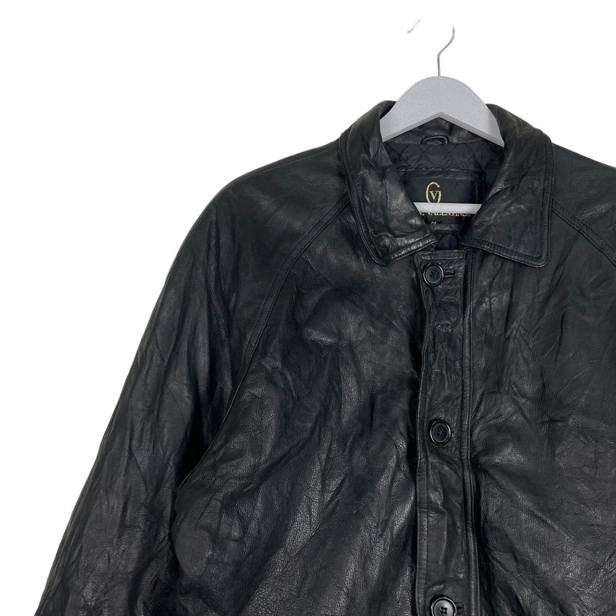Gianni Valentino × Vintage 💥80s GIANNI VALENTINO GENUINE LEATHER JACKET Size US M / EU 48-50 / 2 - 6 Thumbnail