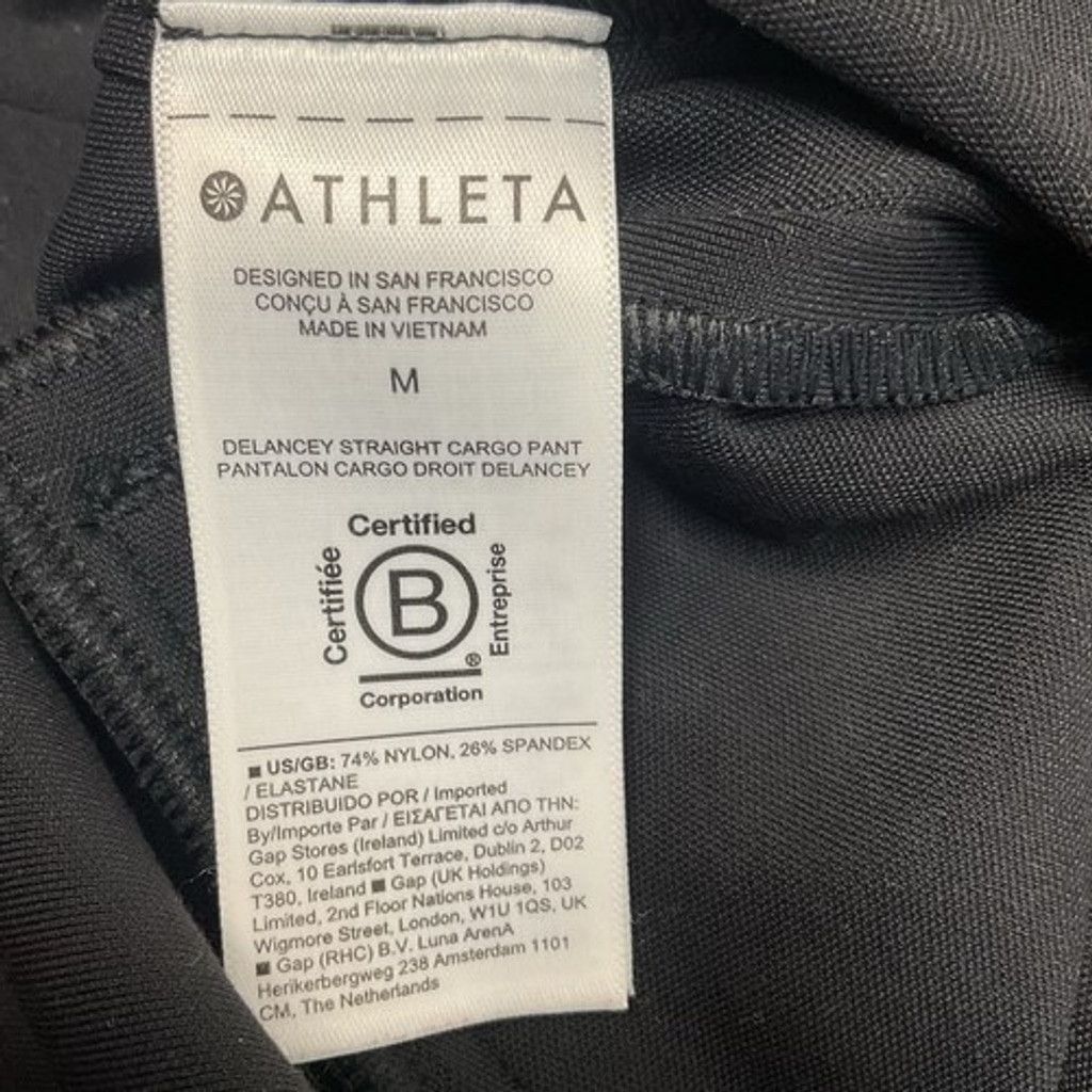 Athleta Athleta Black Delancey Straight Cargo Pants Pristine Women M Size 30" / US 8 / IT 44 - 5 Thumbnail