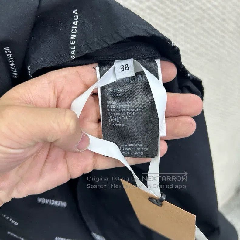 Balenciaga Balenciaga size 38 Printed Logo Shirt Size XS / US 0-2 / IT 36-38 - 4 Thumbnail