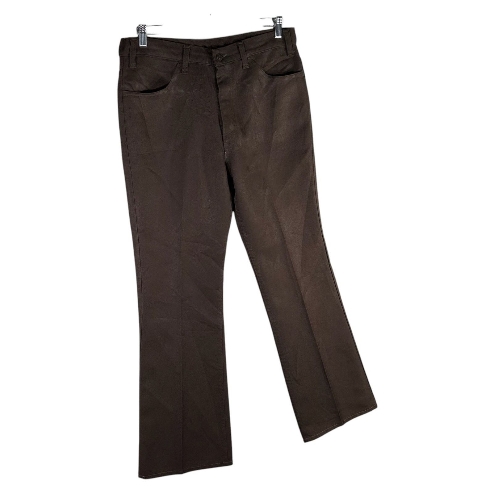 Levi's Vintage Levi's Black Tab Dacron Flare Pants 35x30 Size US 35 - 4 Thumbnail