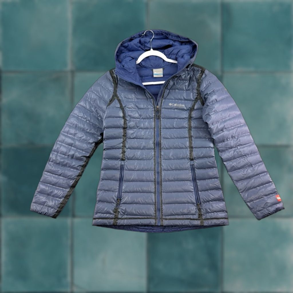 Vintage VINTAGE? Columbia Titanium OutDry Blue S 700 Fill DOWN Jacket Small Women Winter PUFFER Size S / US 4 / IT 40 - 1 Thumbnail