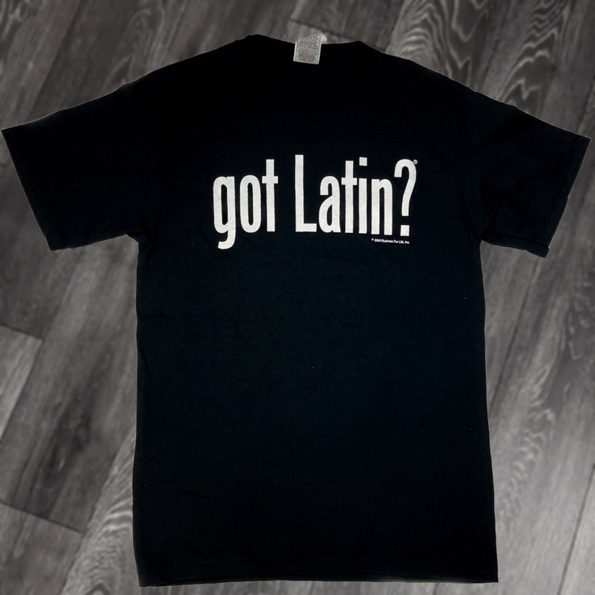 Fruit Of The Loom VINTAGE Got Latin 2004 Graphic T-shirt Men Small Black Short Sleeve Size US S / EU 44-46 / 1 - 1 Thumbnail