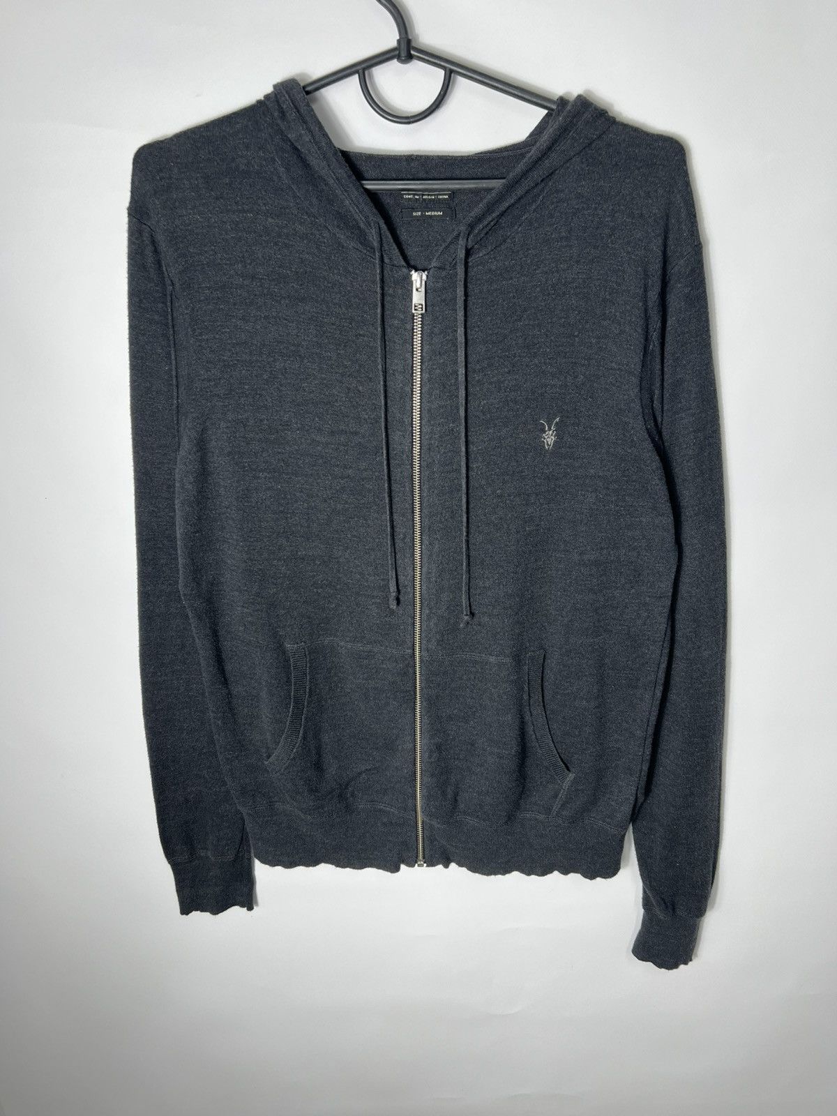 Allsaints Vintage streetwear y2k avant gard opium Allsaints Zip Hoodie Size US M / EU 48-50 / 2 - 1 Thumbnail