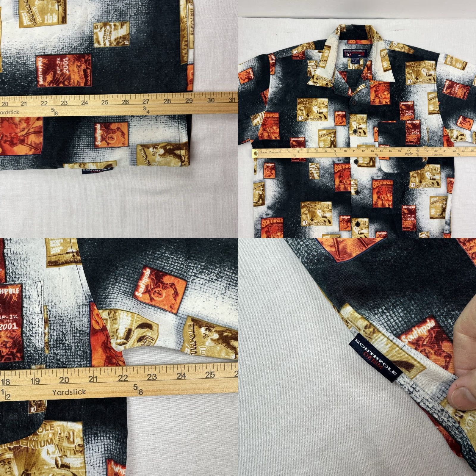 Southpole Vintage Southpole Button Up Shirt Adult Small Baggy Relaxed Hipster Punk Y2K Size US S / EU 44-46 / 1 - 8 Thumbnail