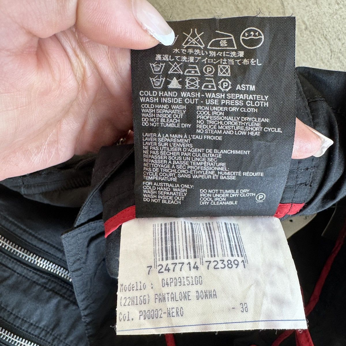 Prada Vintage Prada Zip Bondage Trouser Size 26" / US 2 / IT 38 - 7 Thumbnail