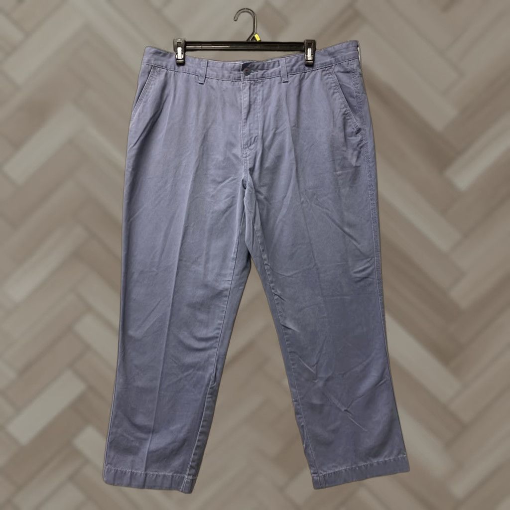 Nautica Nautica Men's Chino Pants 42x30 Blue Classic Fit Straight Cotton/ I OBVIOUS? Size US 42 / EU 58 - 1 Thumbnail
