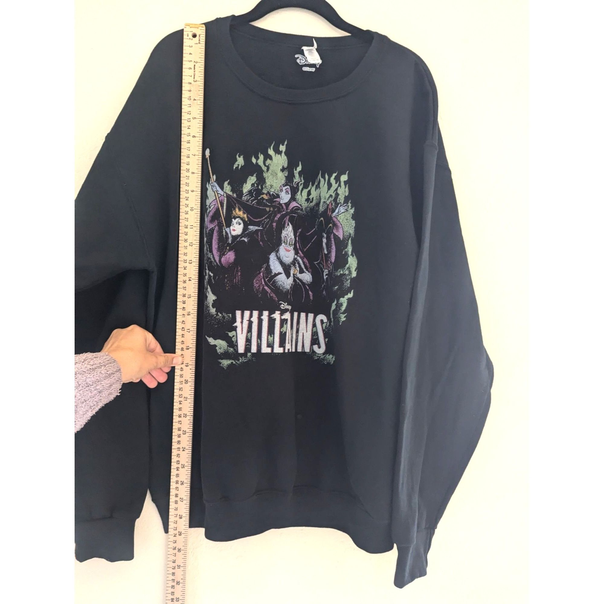 Disney Disney Villains Black Sweatshirt L/G Halloween Ursula Malefi Size L / US 10 / IT 46 - 4 Thumbnail