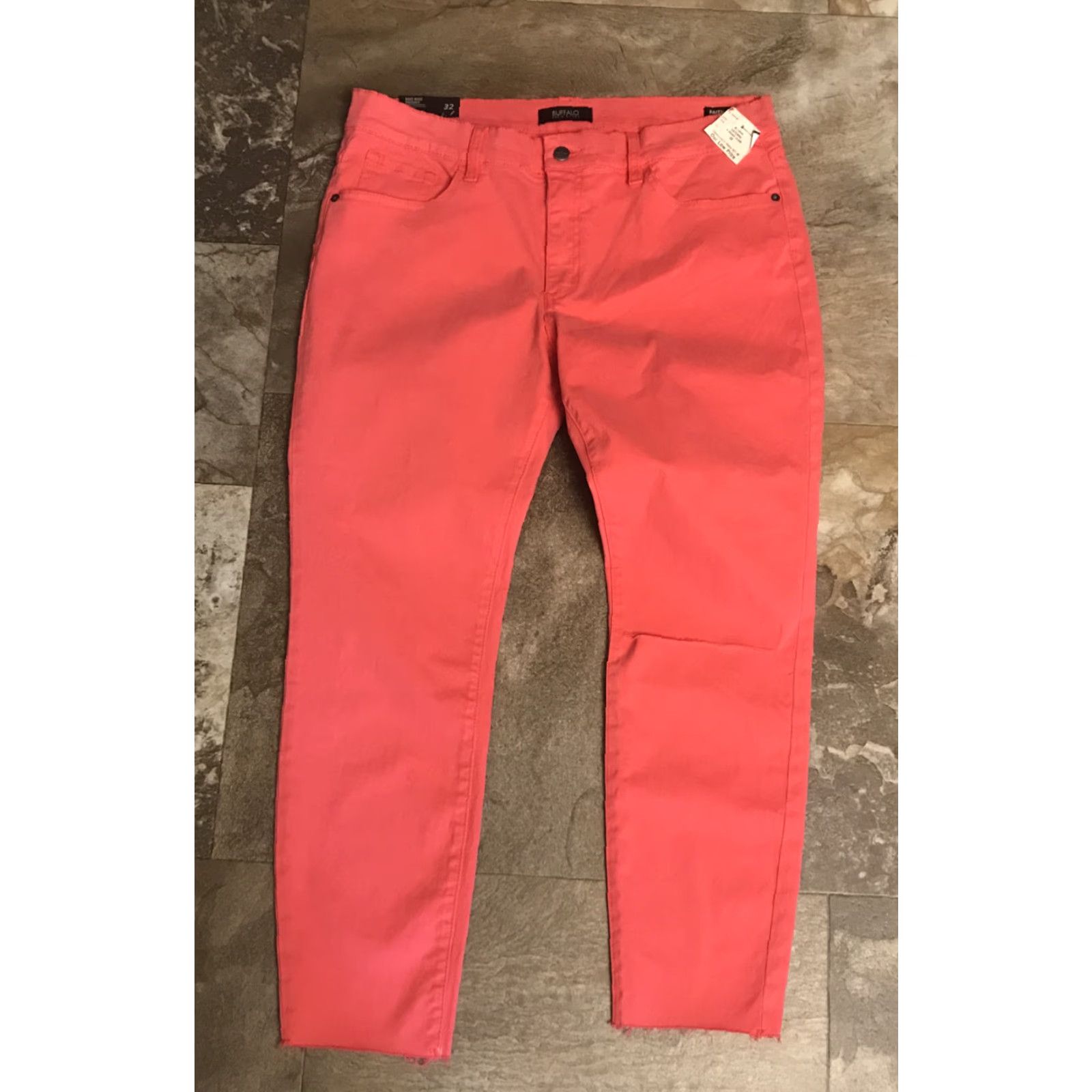 Buffalo David Bitton Buffalo by David Bitton Jeans Skinny Women 32 Regular Pink Coral Cayenne Stretch Comfort Size 24" / US 00 / IT 34 - 3 Thumbnail