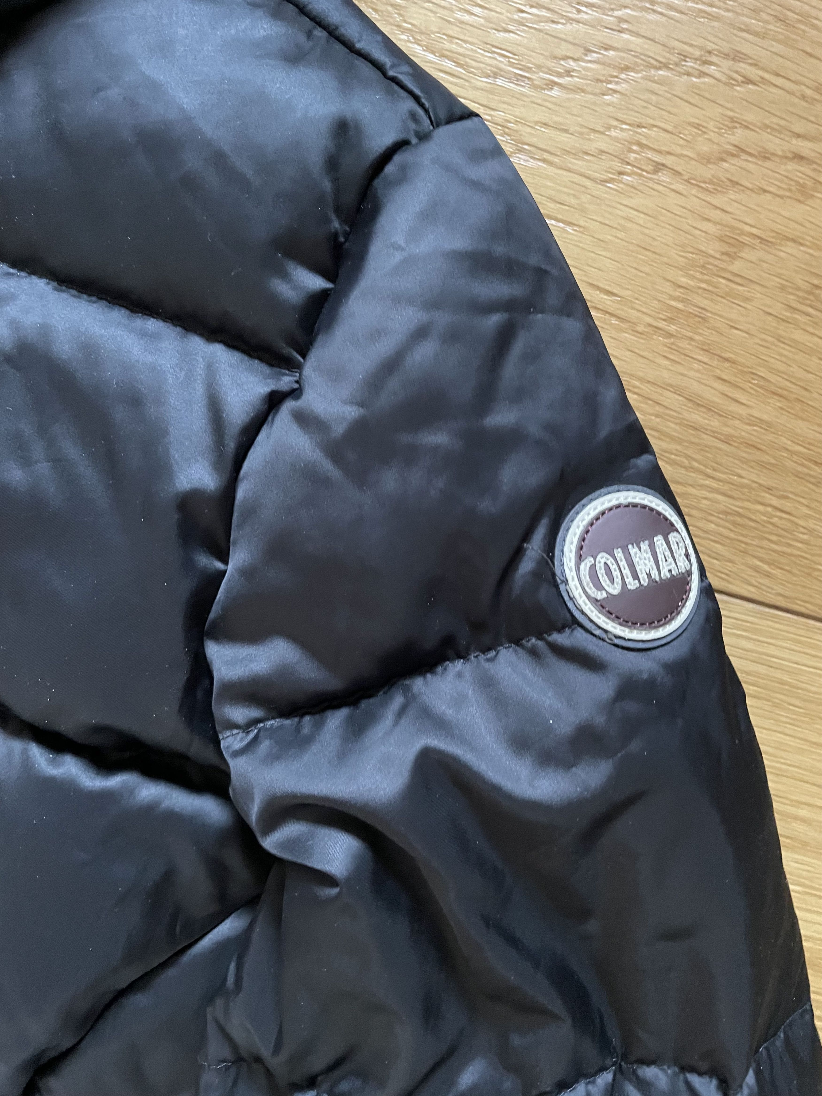 Colmar Colmar Black Long Hooded Puffer Jacket 46 Size L / US 10 / IT 46 - 2 Thumbnail