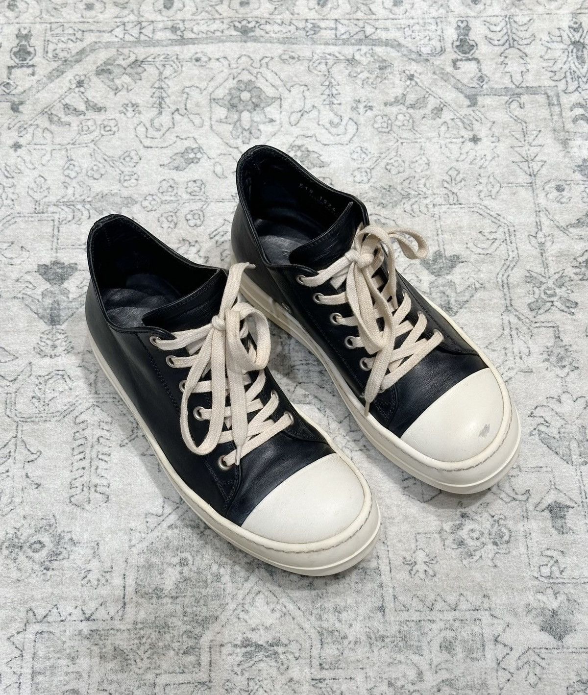 Rick Owens Rick Owens Mainline Leather Low-Top Sneakers Size US 8 / IT 38 - 1 Thumbnail