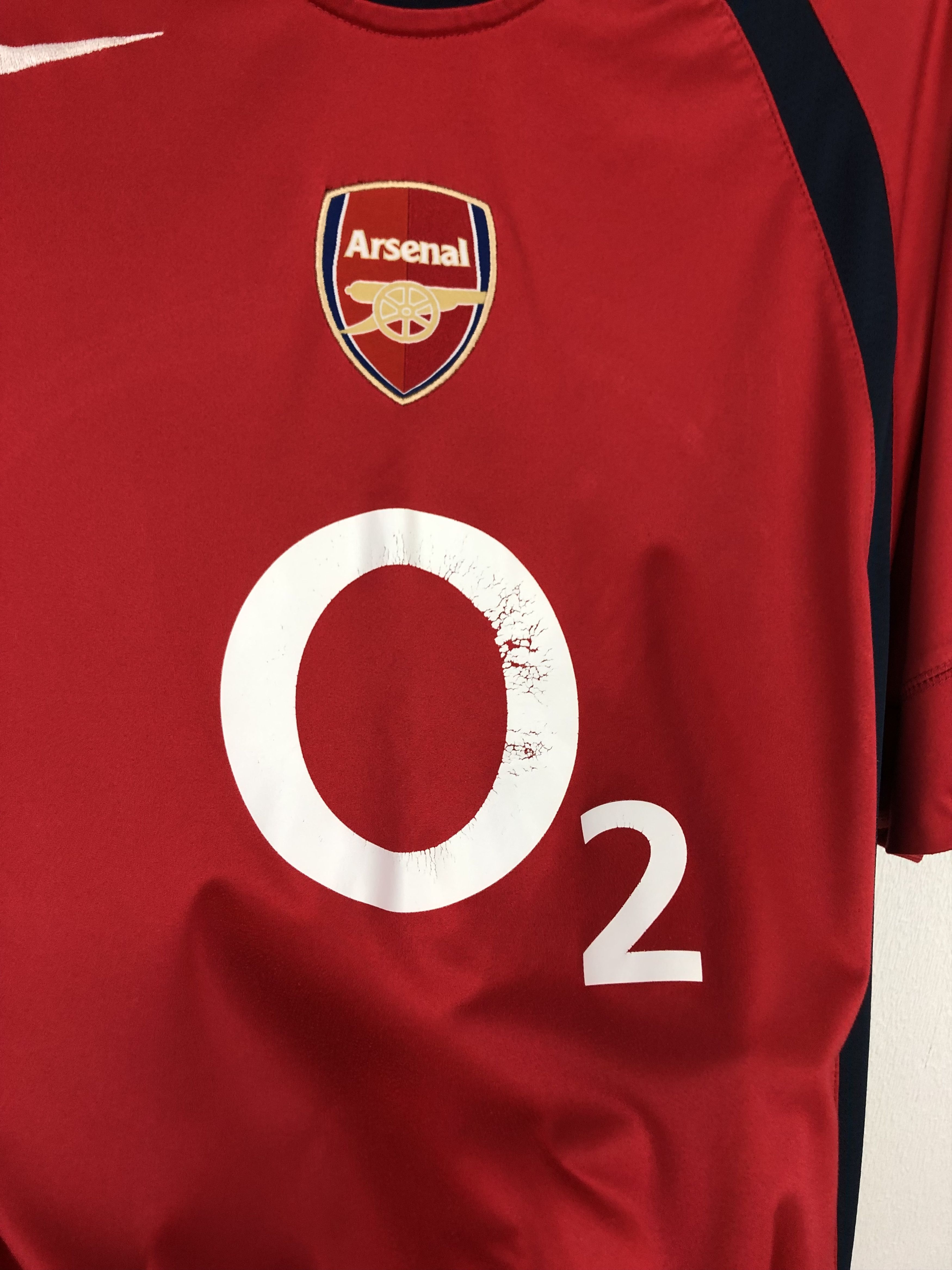 Nike Vintage Nike Arsenal o2 Football Train Shirt Jersey Tee Hype Size US L / EU 52-54 / 3 - 3 Thumbnail