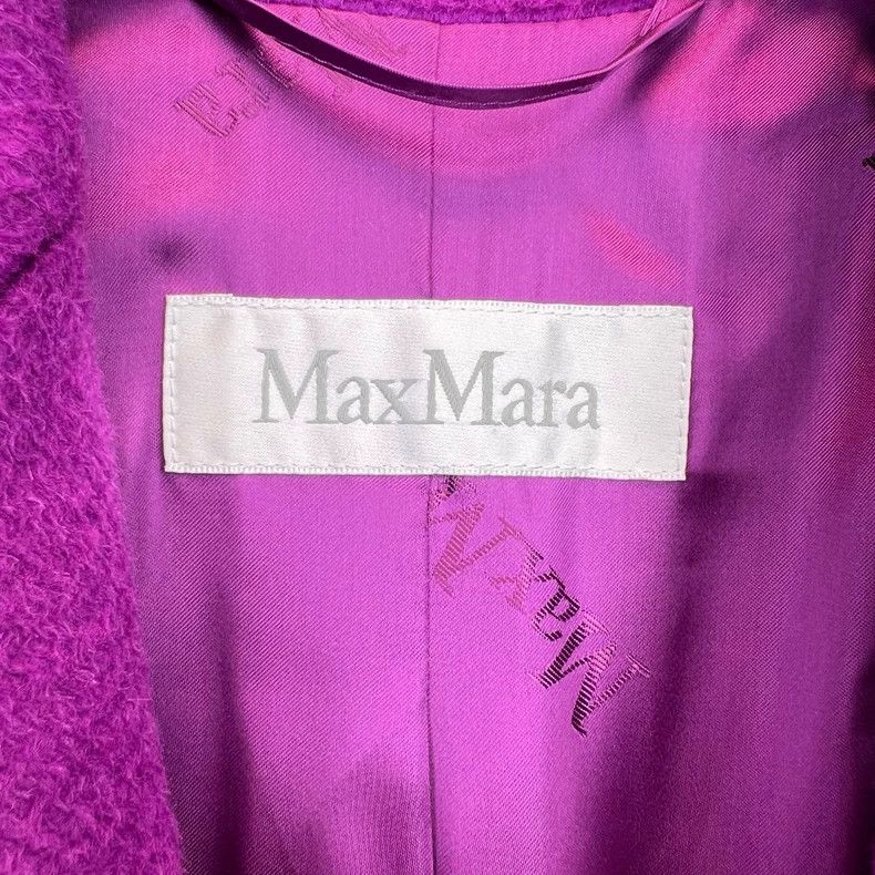 Max Mara Max Mara Purple suede long-sleeved coat Size S / US 4 / IT 40 - 3 Thumbnail