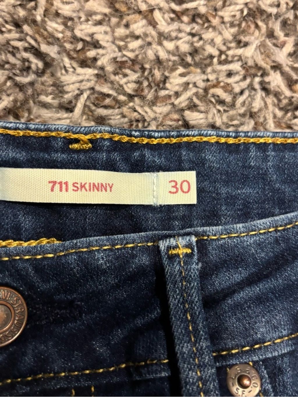 Levi's Levi's Women's 711 Skinny Jeans Size 30" / US 8 / IT 44 - 3 Thumbnail
