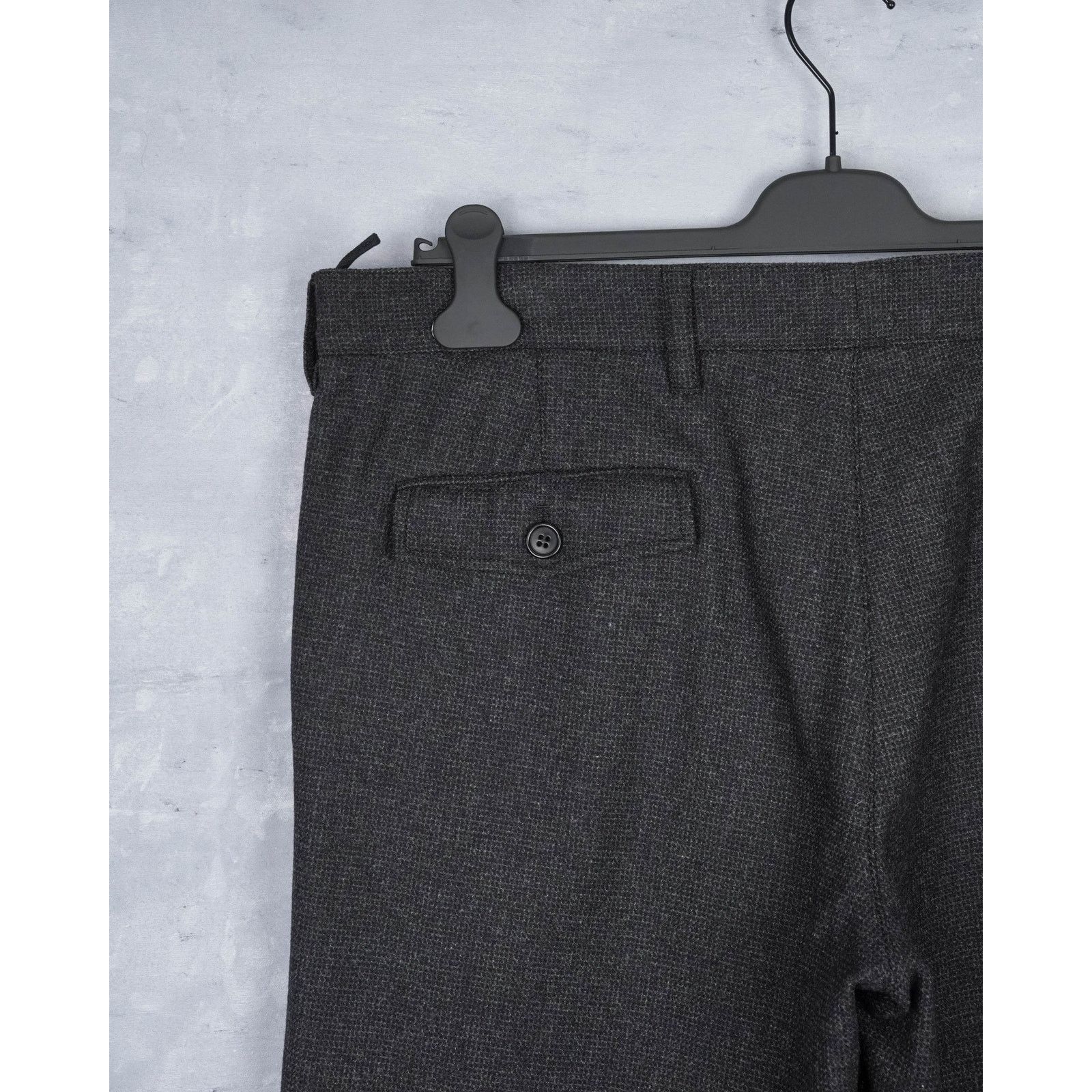 Prada Prada charcoal gray wool blend textured trousers pants Size US 40 / EU 56 - 7 Thumbnail