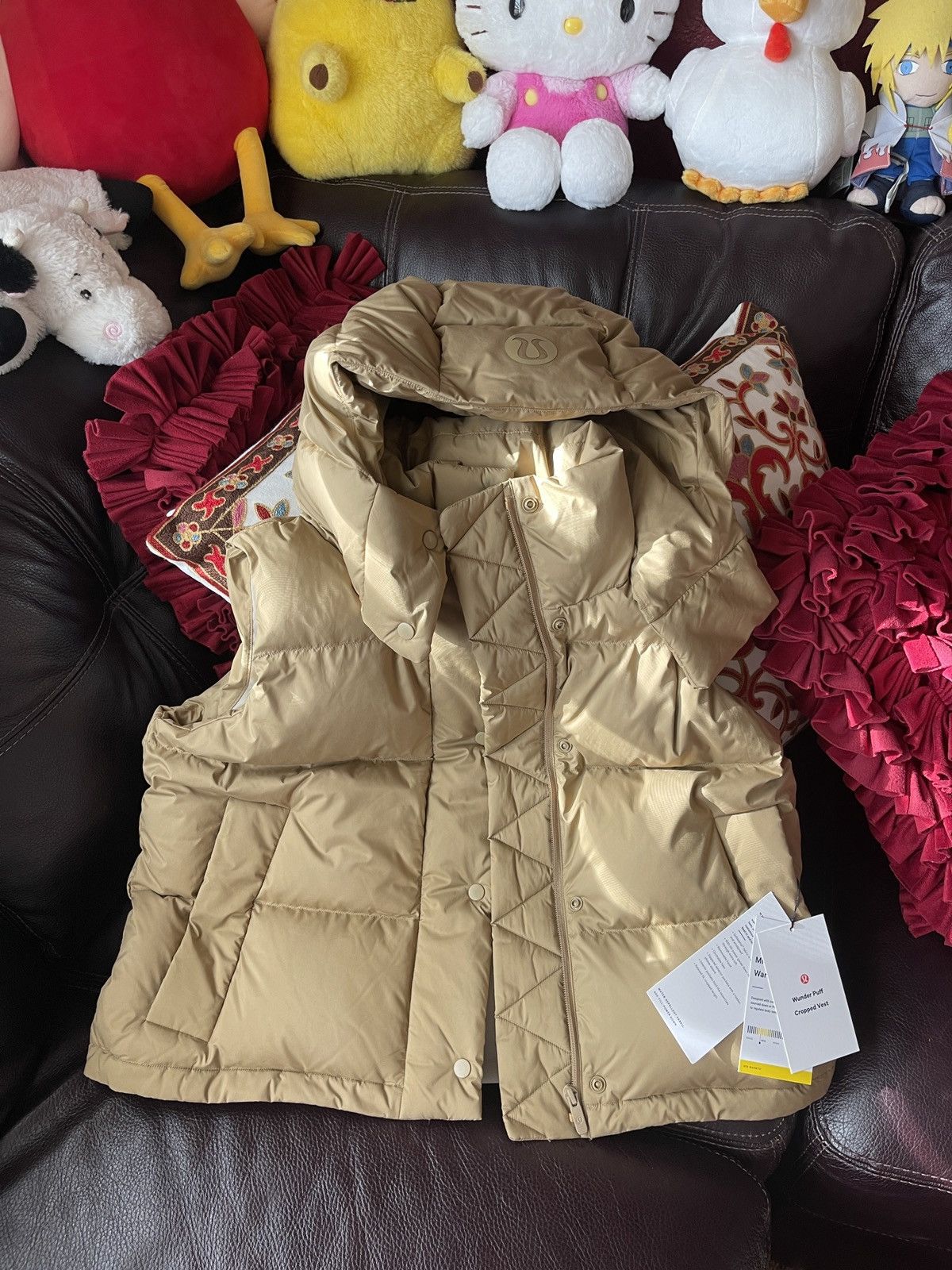 Lululemon Lululemon Wunder Puff Cropped Vest Filbert Tan / Trench Size M / US 6-8 / IT 42-44 - 10 Thumbnail