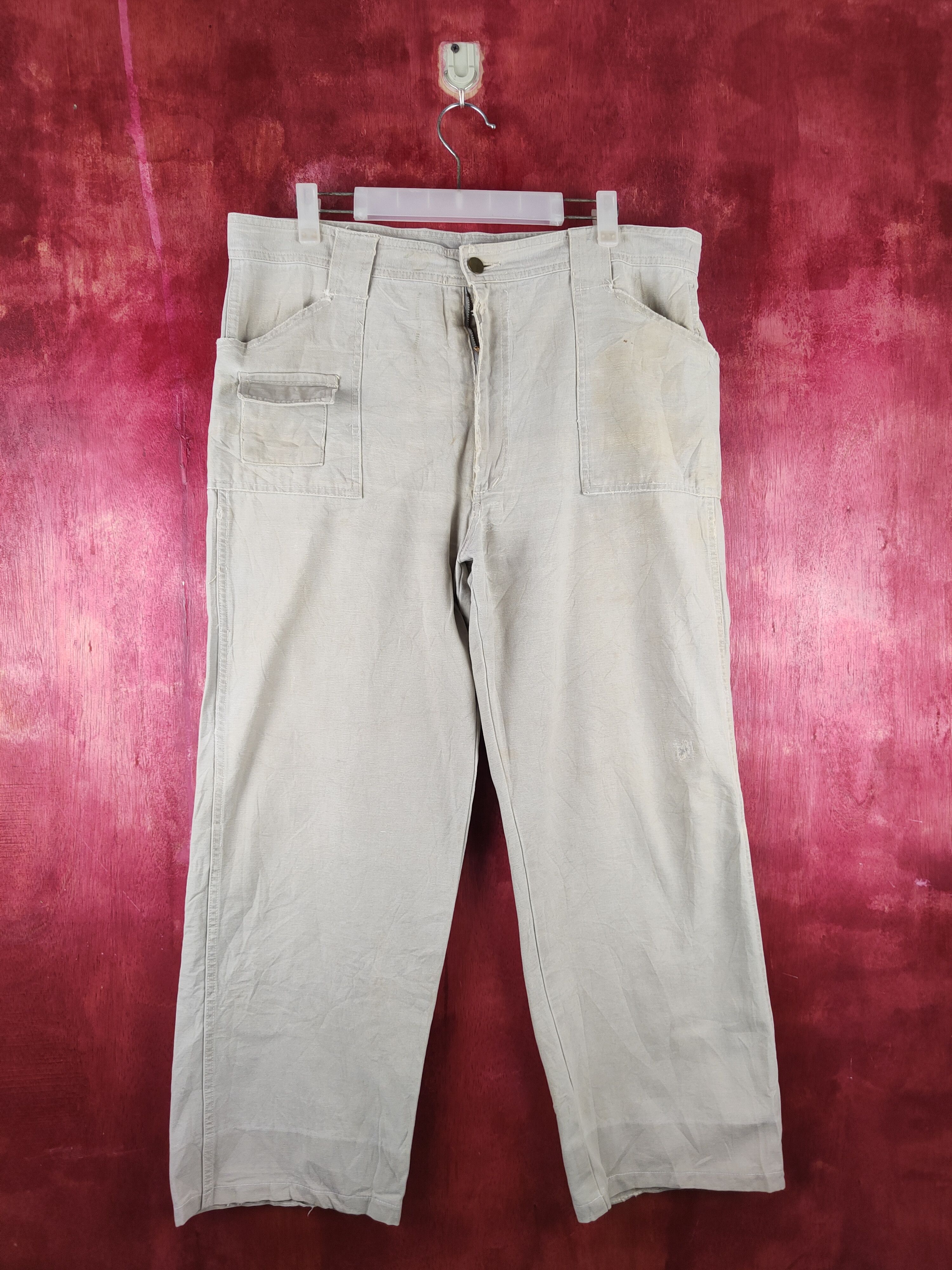 Japanese Brand Evenriver Beige Multipocket BUSH Pants N#S40 Size US 36 / EU 52 - 1 Thumbnail