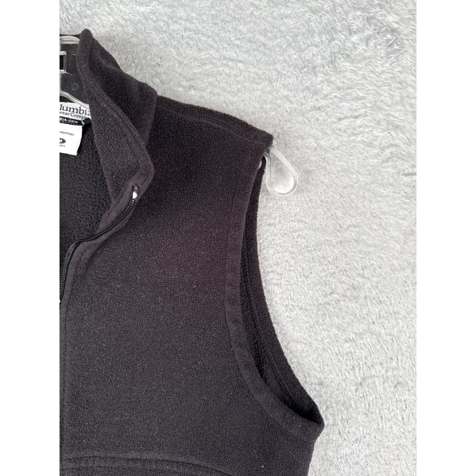 Vintage VINTAGE Columbia Vest Womens M Black Polyester Fleece Full Zip Mock Neck Jacket Size M / US 6-8 / IT 42-44 - 2 Thumbnail