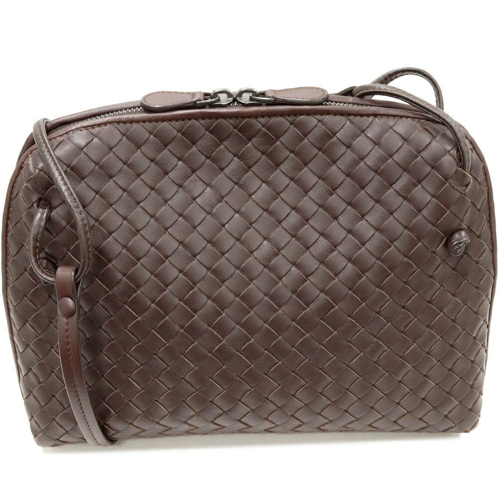 Bottega Veneta Bottega Veneta Nodini Lambskin Shoulder Bag Leather Shoulder Bag 245354 in Brown, Women's