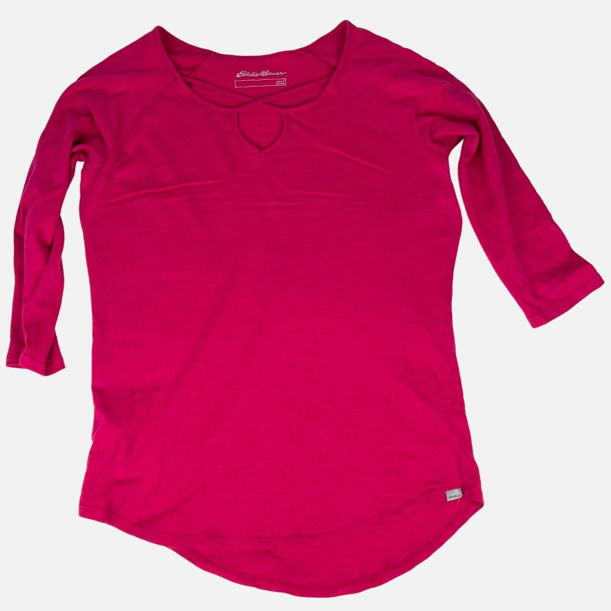 Eddie Bauer Eddie Bauer Women's 3/4-Sleeve Key-Hole Scoop-Neck Knit Top Size S / US 4 / IT 40 - 1 Thumbnail