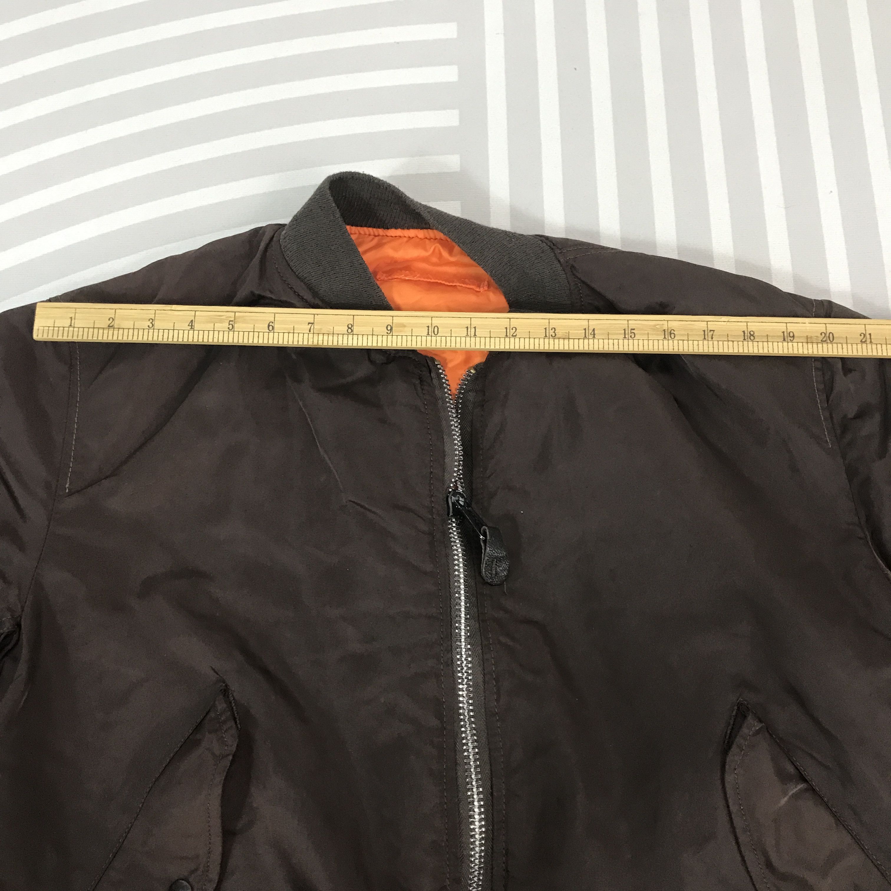 Alpha Industries Vintage Alpha Industries Ma-1 Bomber Brown Jacket Size US L / EU 52-54 / 3 - 5 Thumbnail