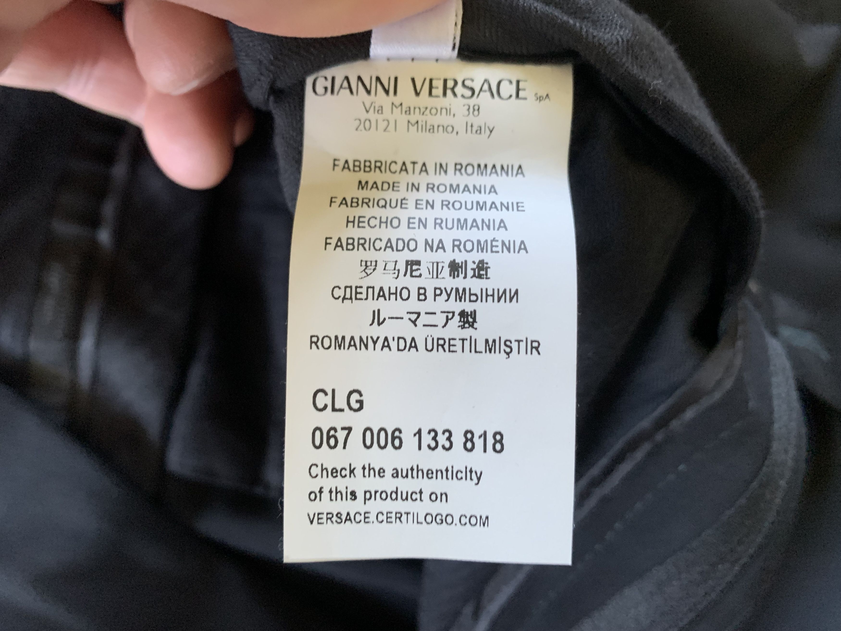 Versace Versace Collection Men's Black Two Button Wool Suit Size 50L - 19 Thumbnail