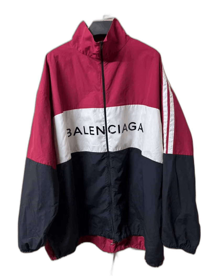 Balenciaga Black Red Color Block Jacket-2505