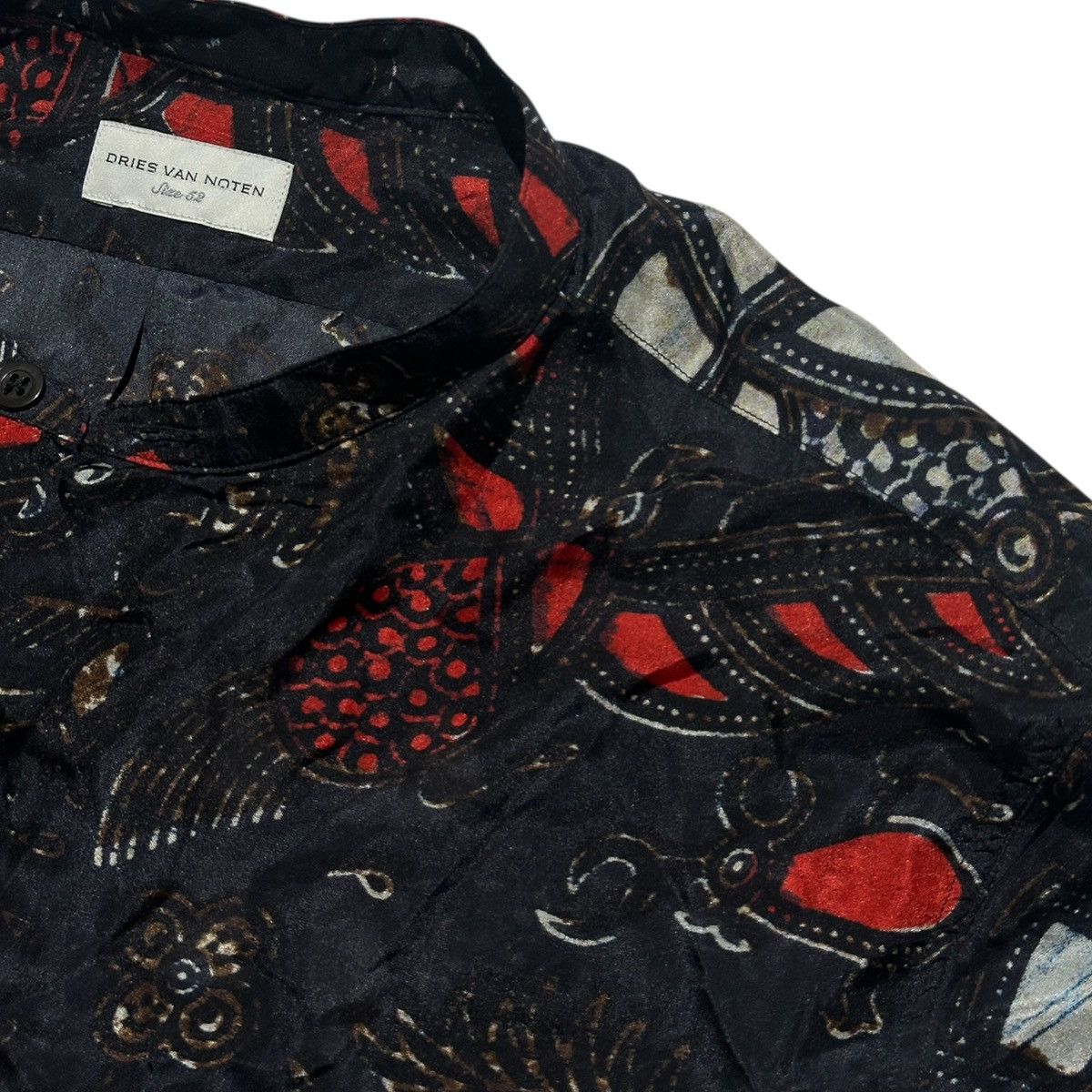 Dries Van Noten 100% silk floral flowy shirt Size US L / EU 52-54 / 3 - 2 Thumbnail