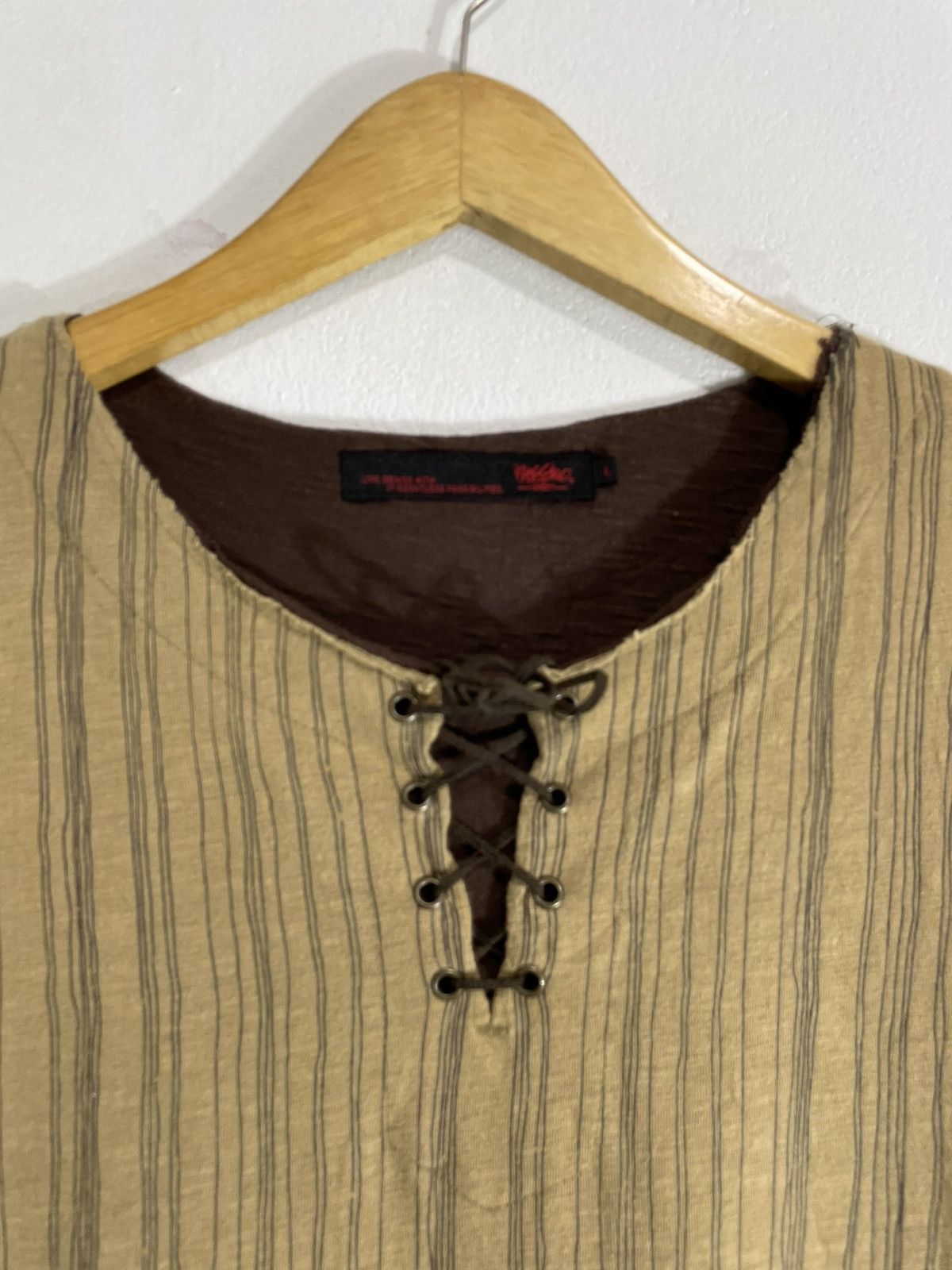 Hysteric Glamour Mossimo Double layer Longsleeve Front lace up Size US L / EU 52-54 / 3 - 2 Thumbnail