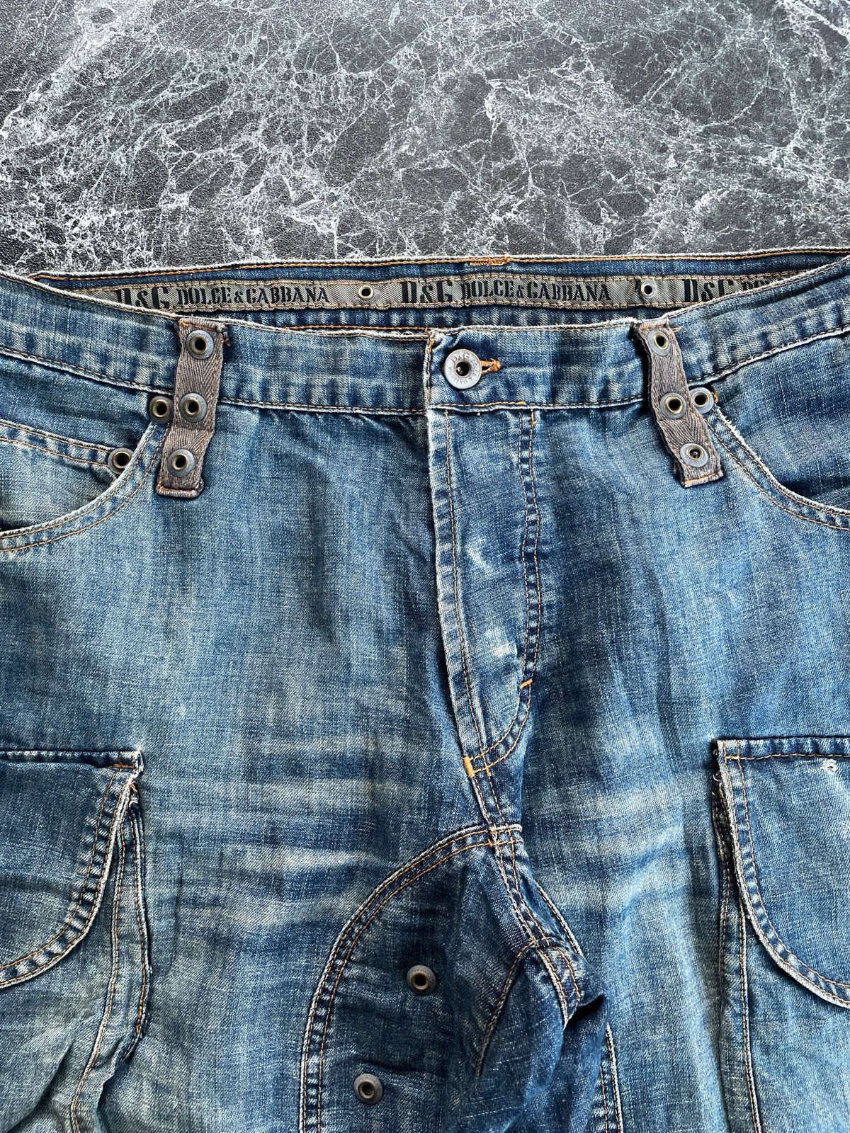 Dolce & Gabbana SS2004 Dolce & Gabbana Blue Denim Pants Size US 36 / EU 52 - 9 Thumbnail