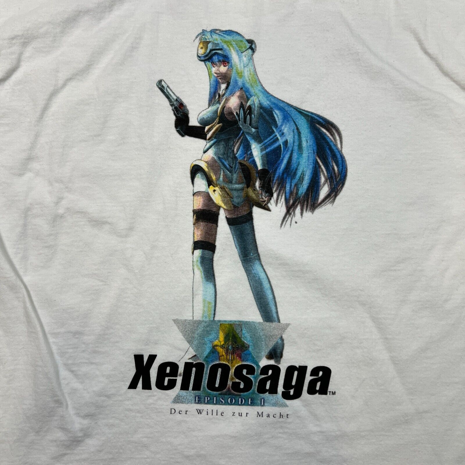 Playstation Vintage 2003 Namco Xenosaga T Shirt Episode 1 KOS-MOS Tee Size US XL / EU 56 / 4 - 2 Thumbnail