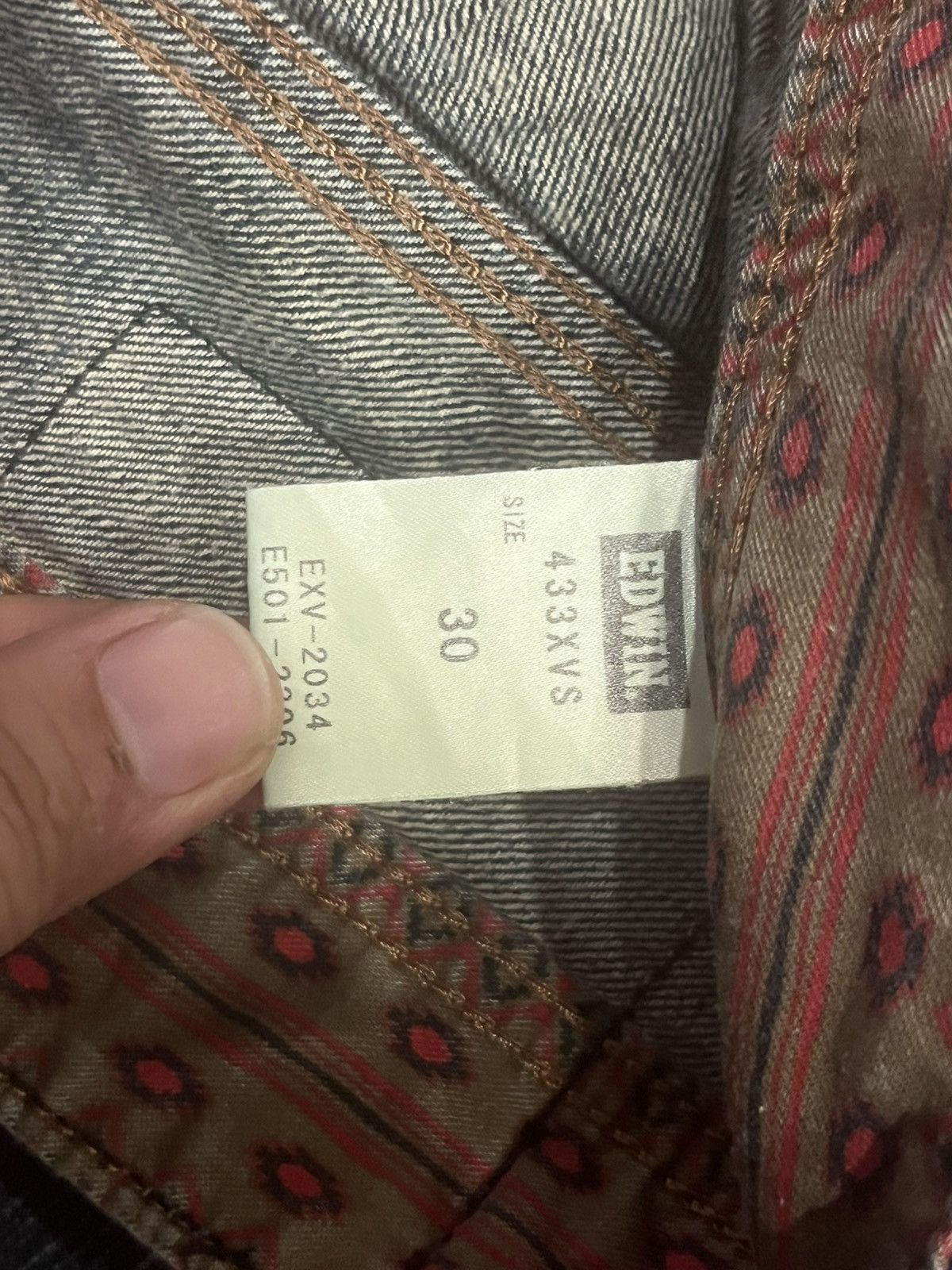 Edwin Edwin XVS Dark Faded Blue Washed Distressed Bush Pants Jeans Size US 30 / EU 46 - 18 Thumbnail
