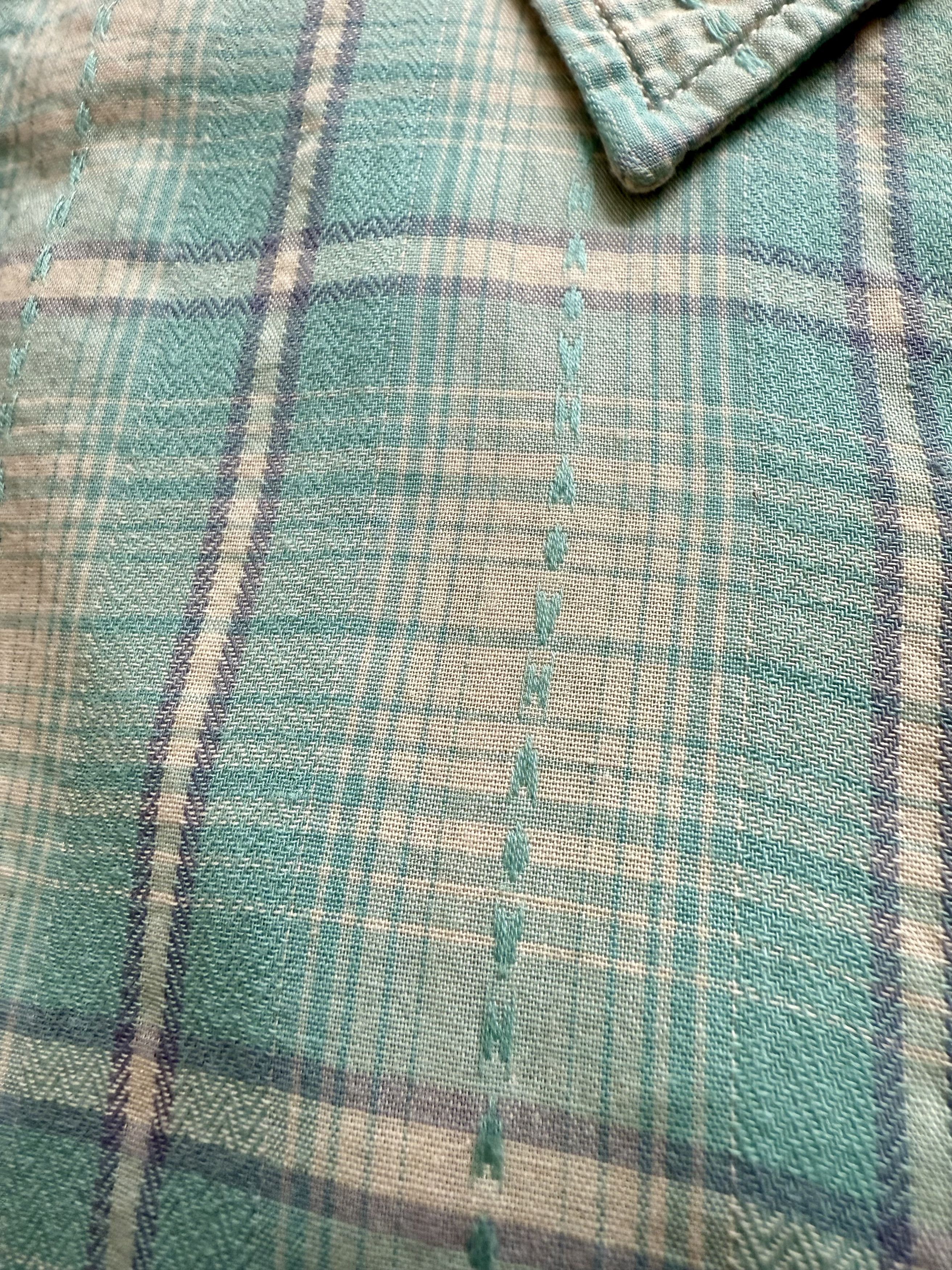 Faherty Faherty Button Up in Green and Cream Plaid Size US L / EU 52-54 / 3 - 3 Thumbnail