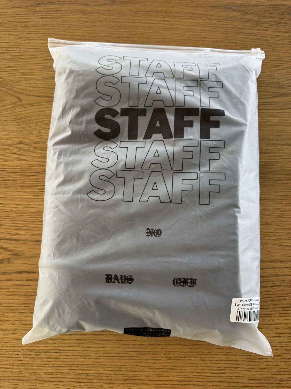 STAFF WORKFORCE STAFF Workforce Moto Sweats (XL) Size US 36 / EU 52 - 3 Thumbnail