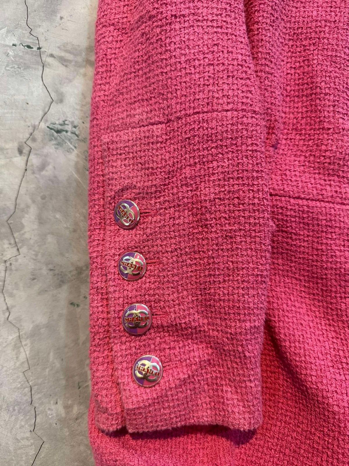 Chanel Chanel Pink Tweed Jumpsuit Size XXS / US 00 / IT 34 - 7 Thumbnail