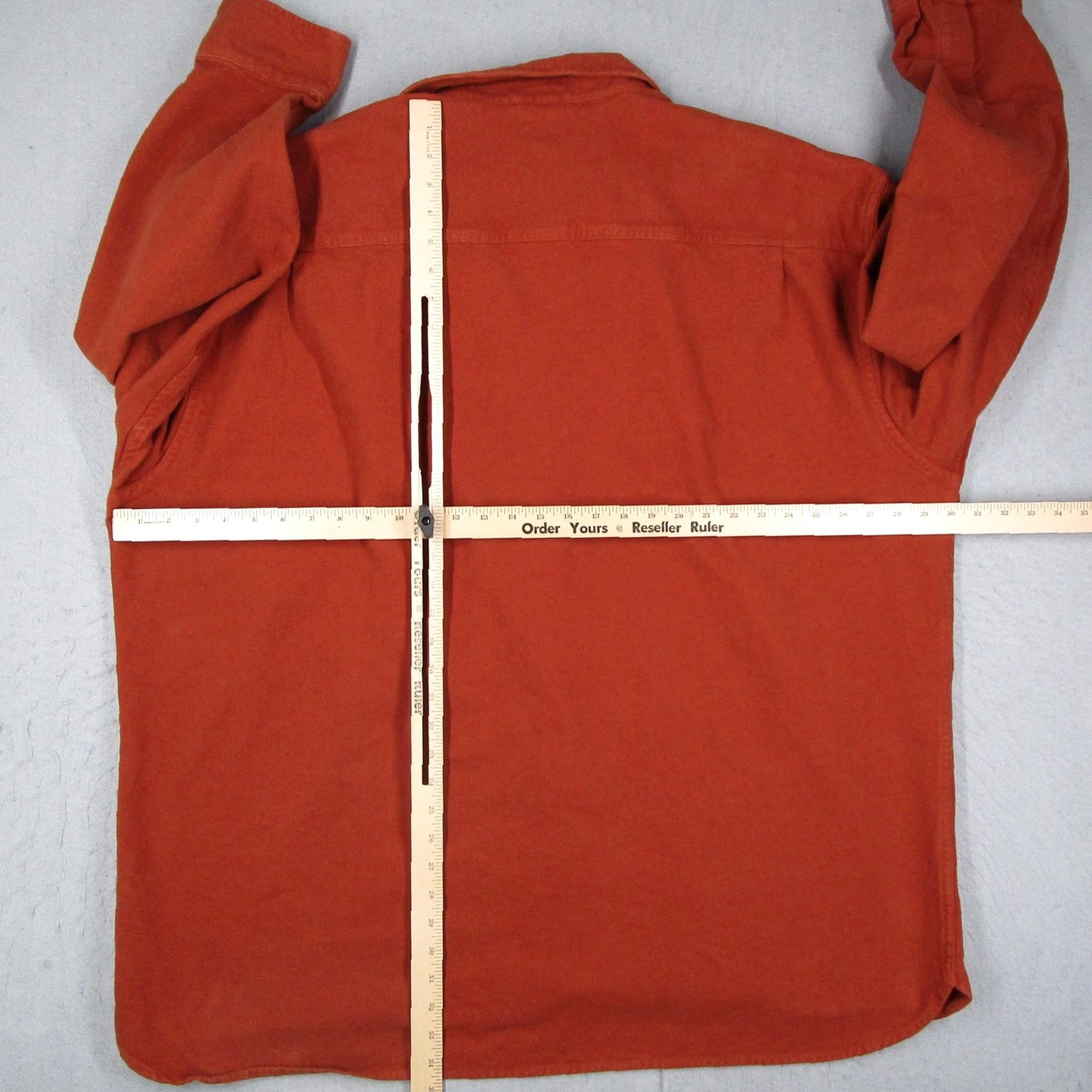 Vintage Cabela's Shirt Mens 3XLT Orange Deerskin Chamois Heavyweight Flannel Workwear Shirt Size US XXL / EU 58 / 5 - 5 Thumbnail