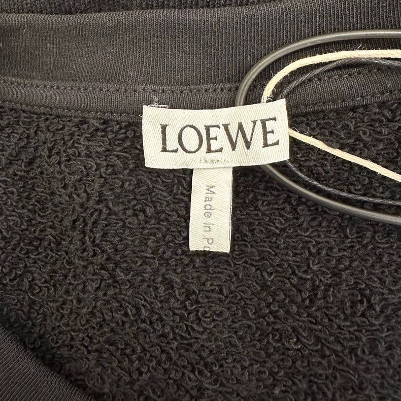 Loewe LOEWE Black floral embroidered cotton round neck long slee Size M / US 6-8 / IT 42-44 - 7 Thumbnail
