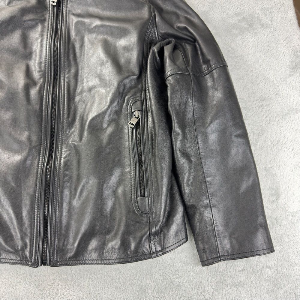 Andrew Marc Andrew Marc Men's Size Medium 100% Black Soft Leather Jacke Size US M / EU 48-50 / 2 - 8 Thumbnail
