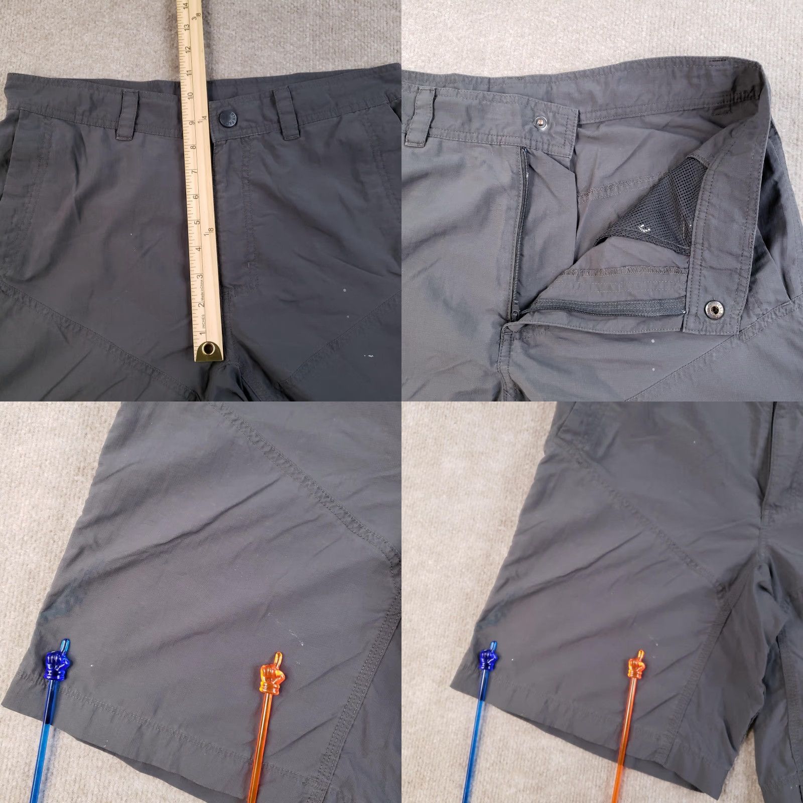 The North Face The North Face Men's Shorts 32 Gray Nylon Outdoor Hiking Cargo Quick Dry Breathable Lightweight Size US 32 / EU 48 - 8 Thumbnail