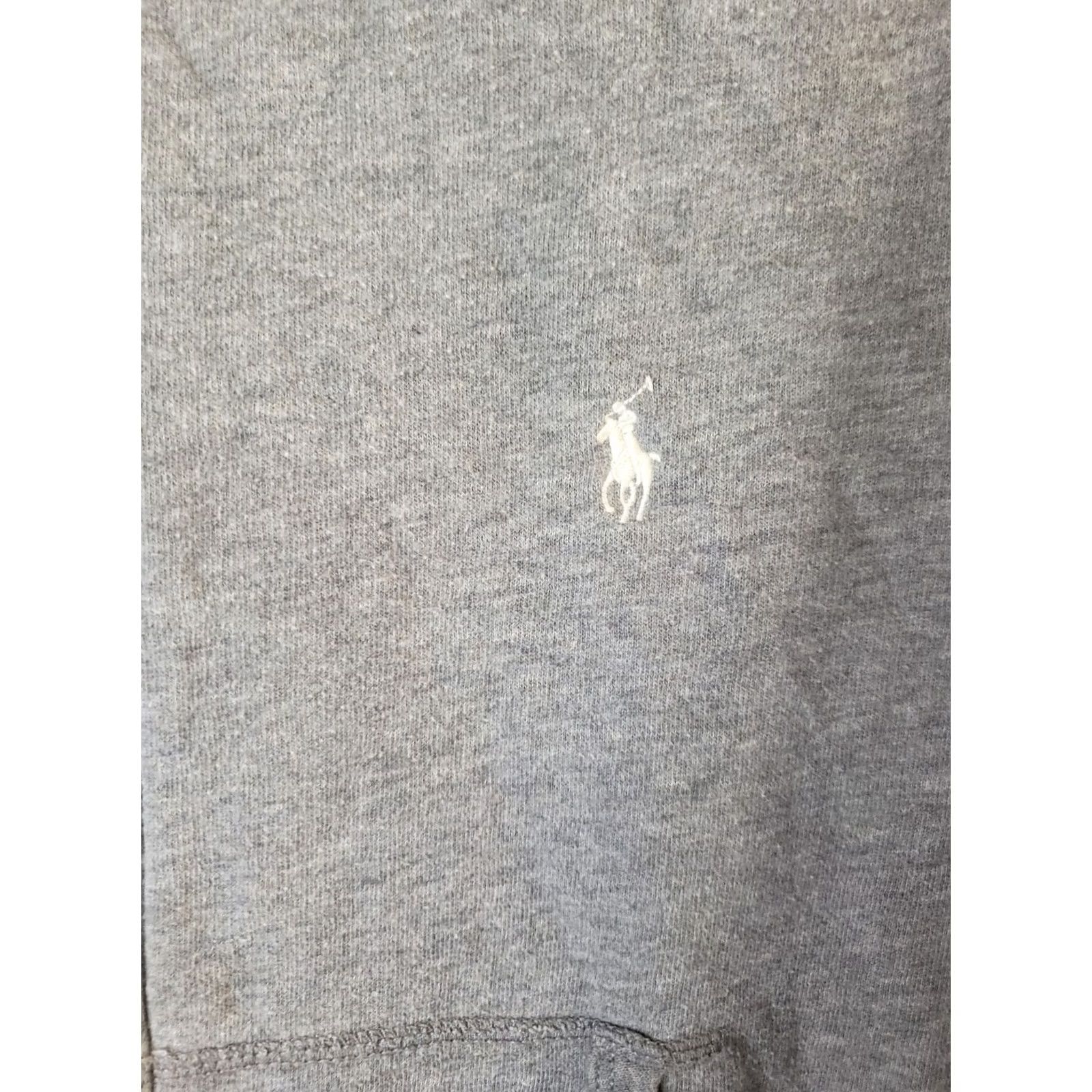 Polo Ralph Lauren Polo Ralph Lauren Hoodie Women's M Grey Jersey Zip Up Pockets Loose Fit Full Zip No Drawstring Size M / US 6-8 / IT 42-44 - 5 Thumbnail