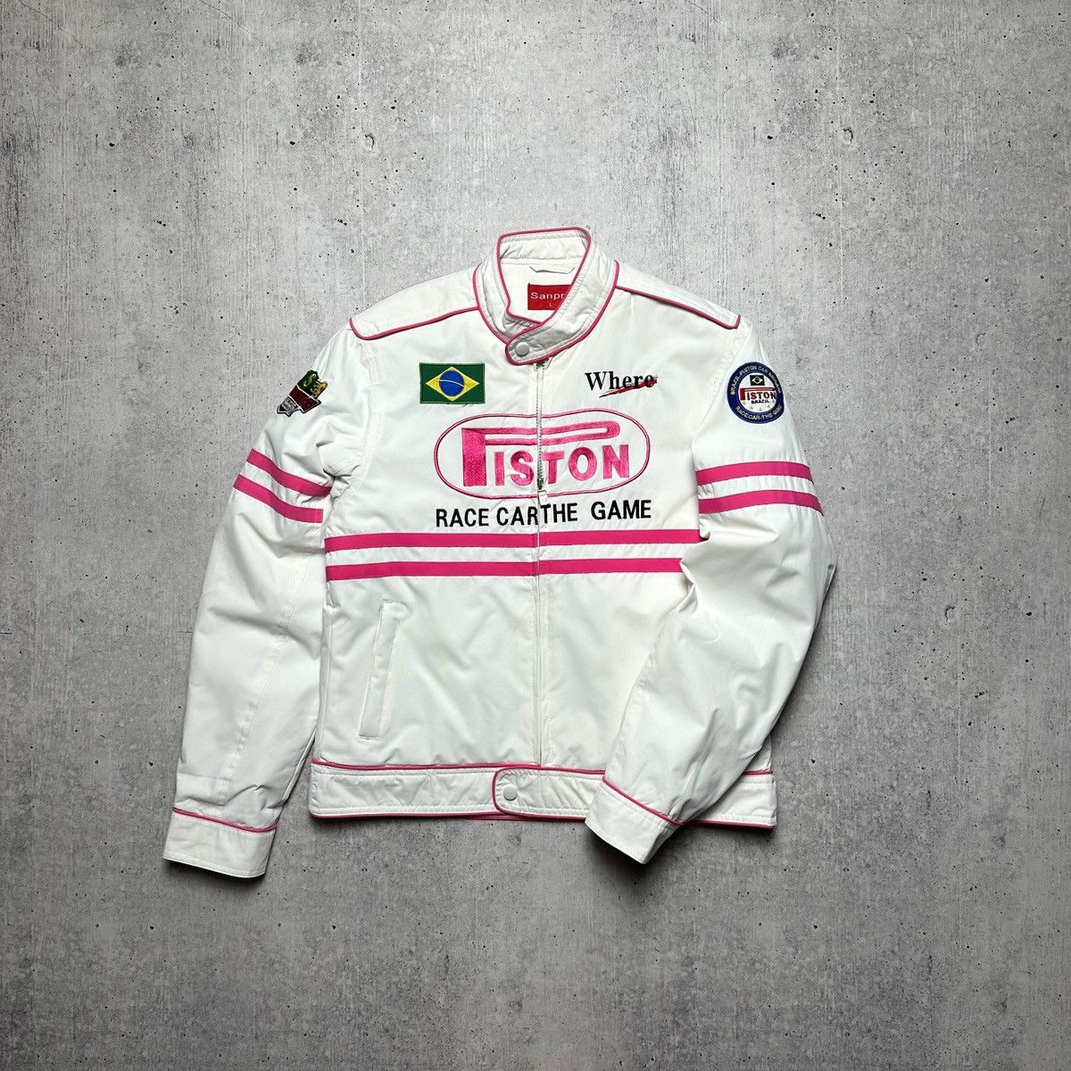 Vintage Vintage Sanprit Racing Jacket Piston Race Car The Game Size US S / EU 44-46 / 1 - 8 Thumbnail