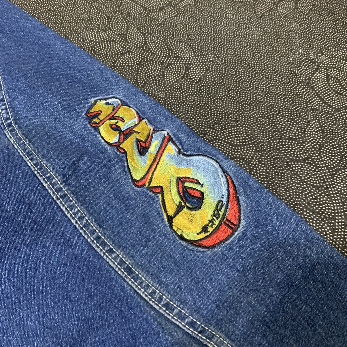 JNCO JNCO Dryer Jeans Long Pants Art Embroidered Size US 30 / EU 46 - 4 Thumbnail