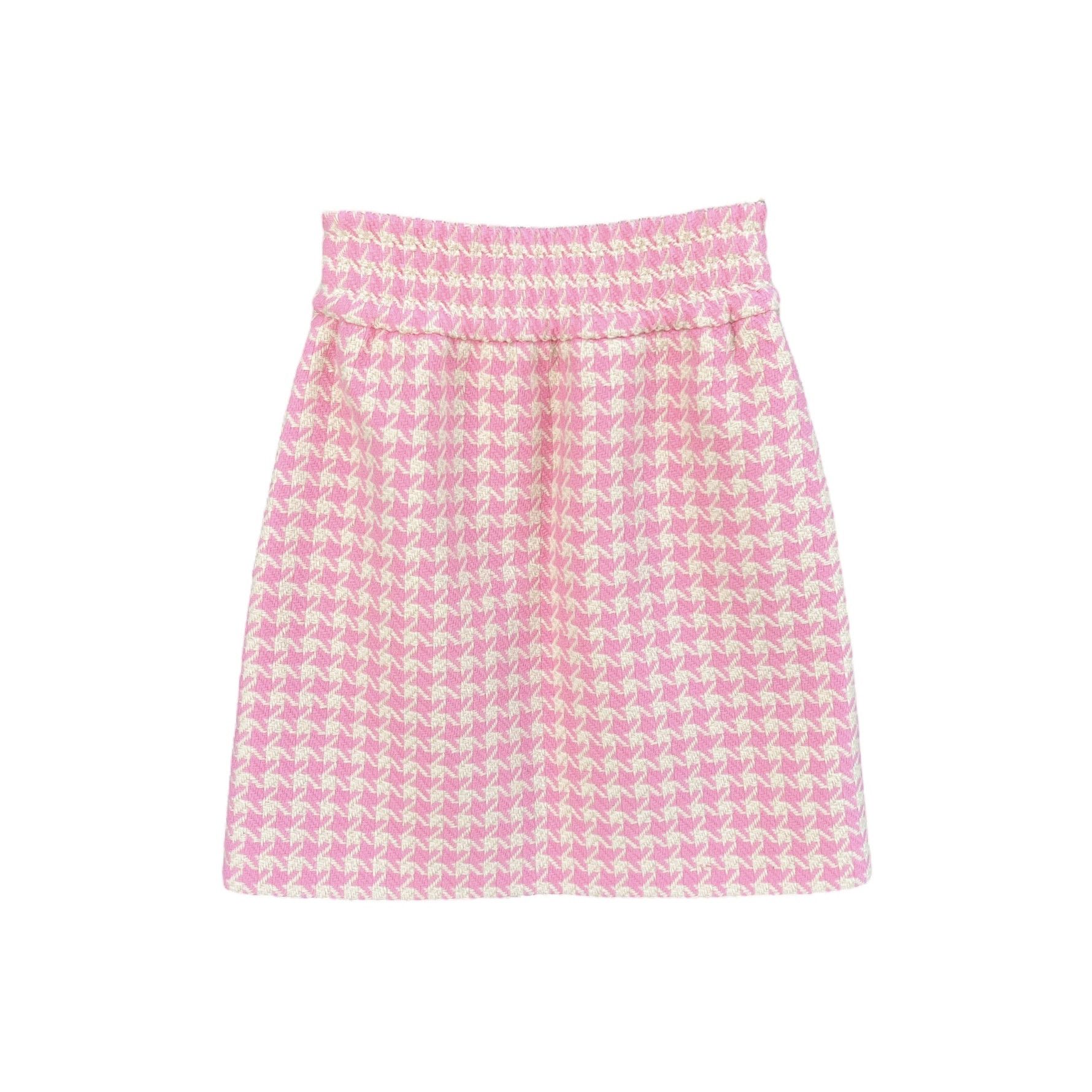 Miu Miu Miu Miu Pink Plaid Mini Skirt Sz 38 / 2US Size 25" / US 0 / IT 36 - 2 Thumbnail