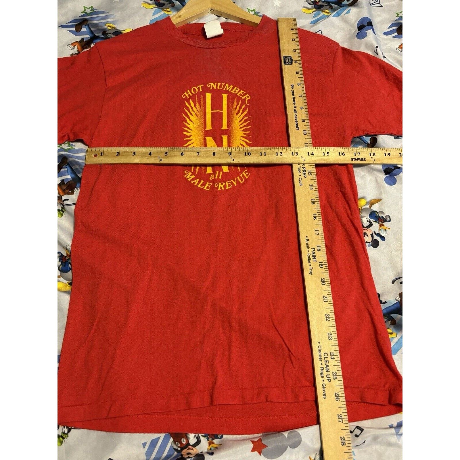 Other Vintage Hot number all male rare red 90s T-shirt size large Size US L / EU 52-54 / 3 - 6 Thumbnail