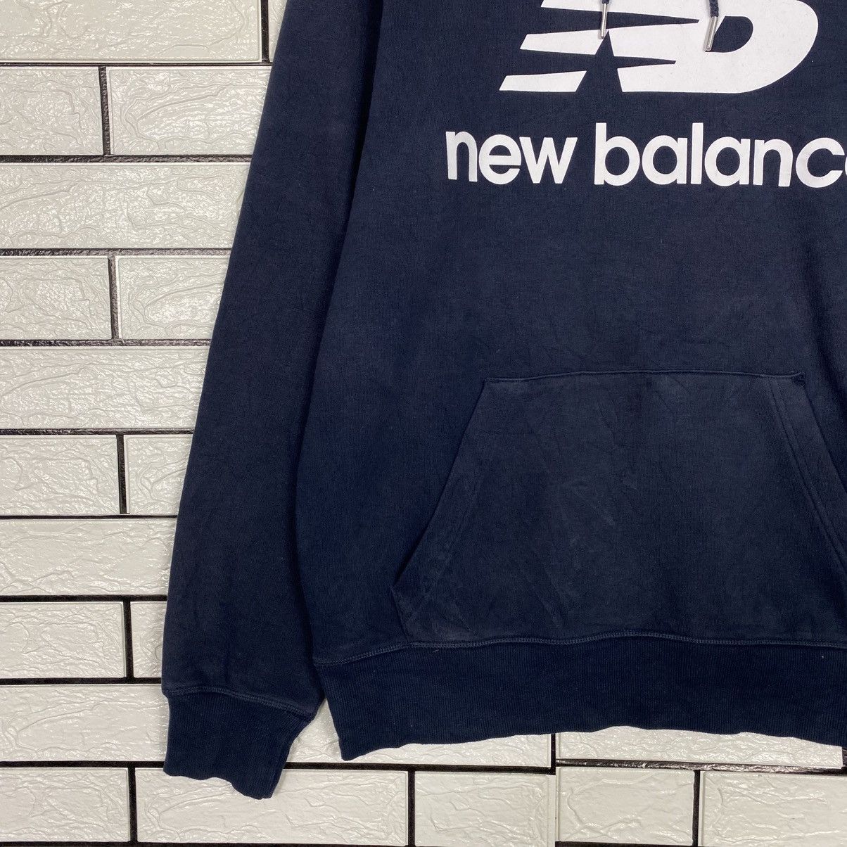 Japanese Brand Vintage Hoodie Pull Over New Balance Big Logo Over Print Size US L / EU 52-54 / 3 - 5 Thumbnail