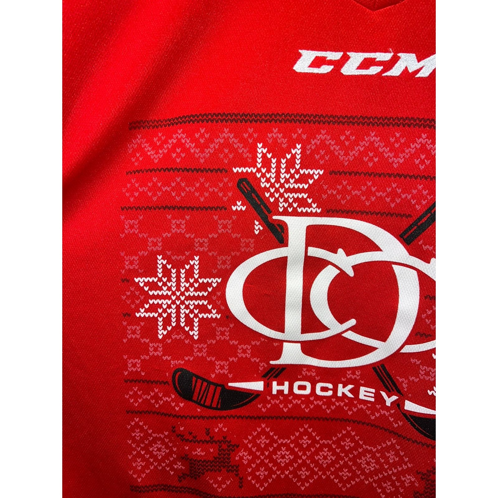 Ccm CCM Hockey Red Jersey Top Christmas Winter Y2K Small Size US S / EU 44-46 / 1 - 2 Thumbnail