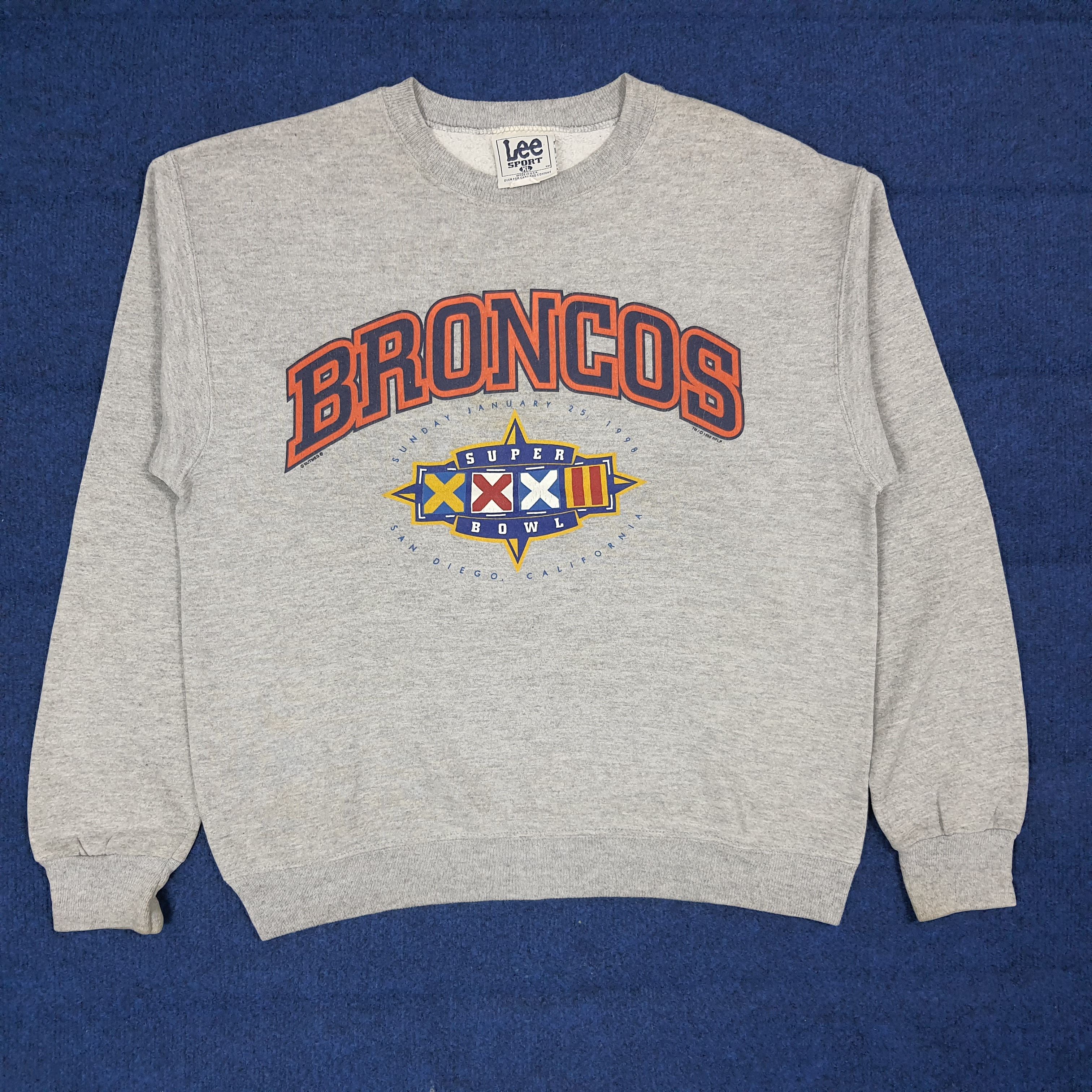 Lee Vintage Denver Broncos Super Bowl XXXII Sweatshirt C277N10 Size US L / EU 52-54 / 3 - 1 Thumbnail