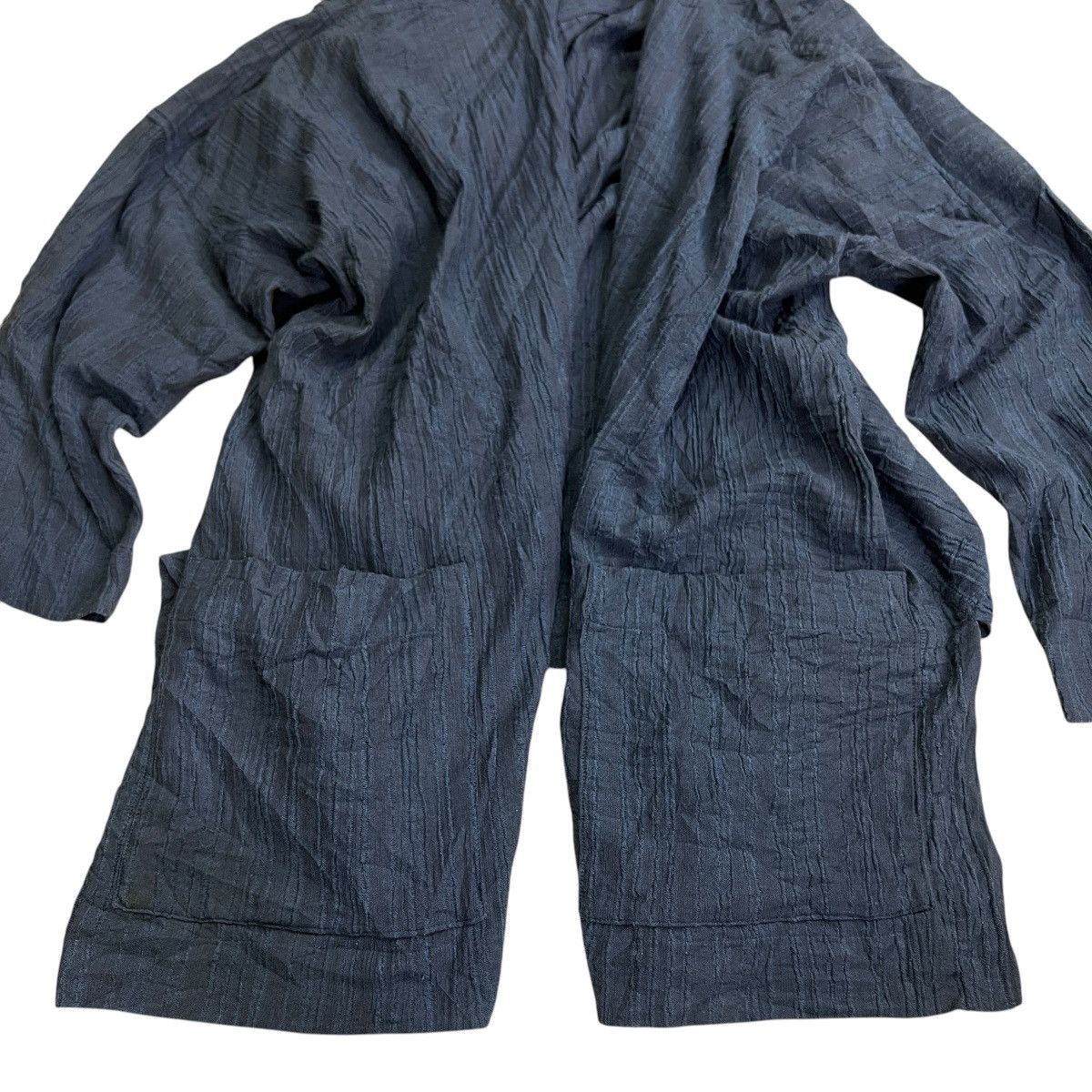 Issey Miyake 💥 ARCHIVES 80s-90s ISSEY MIYAKE PLANTATION WRINKLE KIMONO Size US M / EU 48-50 / 2 - 14 Thumbnail